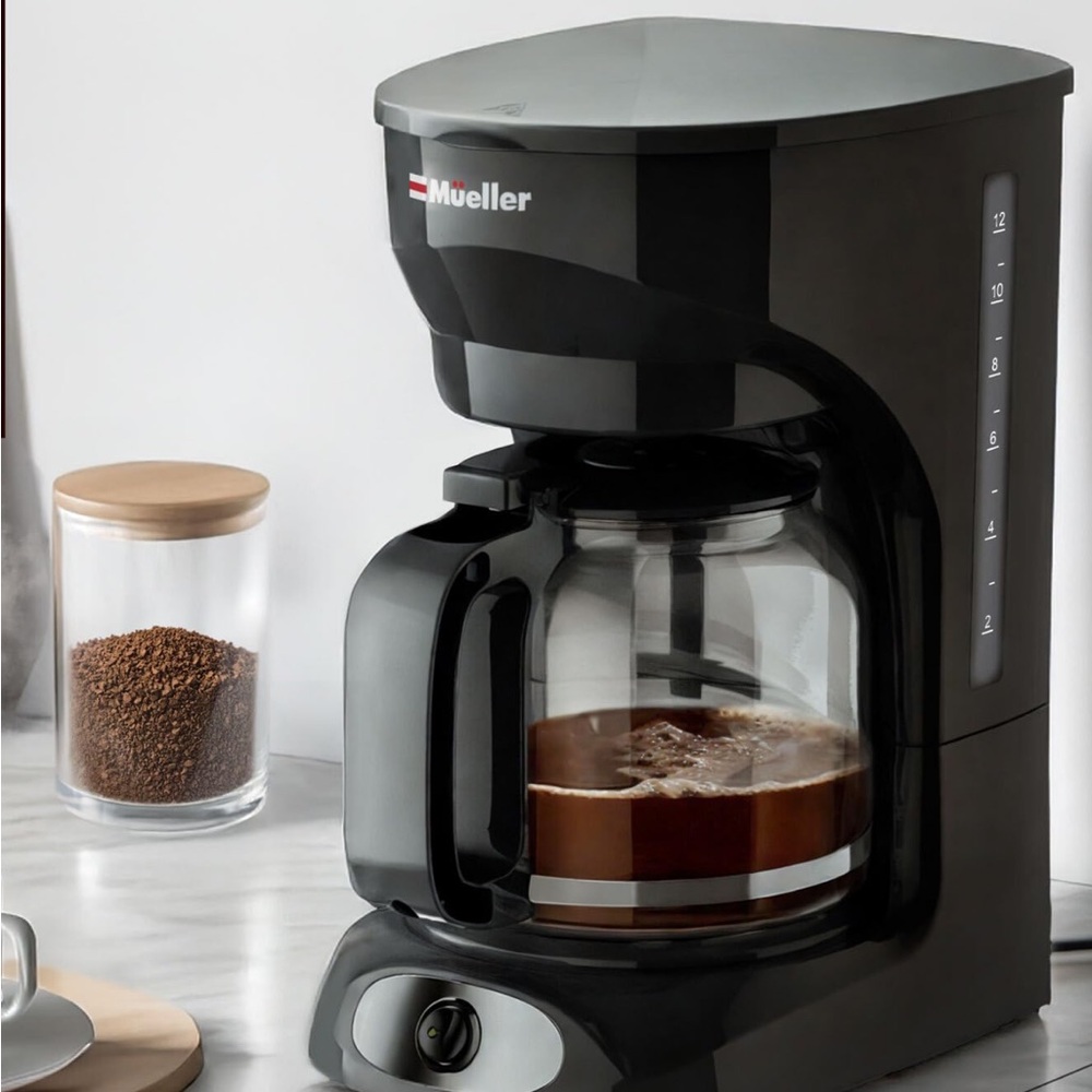 Mueller Black 12 cup Coffee Maker New